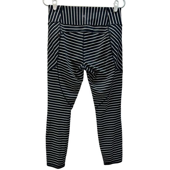 Athleta Stripe Contender 7/8 Tight in Powerlift Blue White Stripe Med - Picture 3 of 14